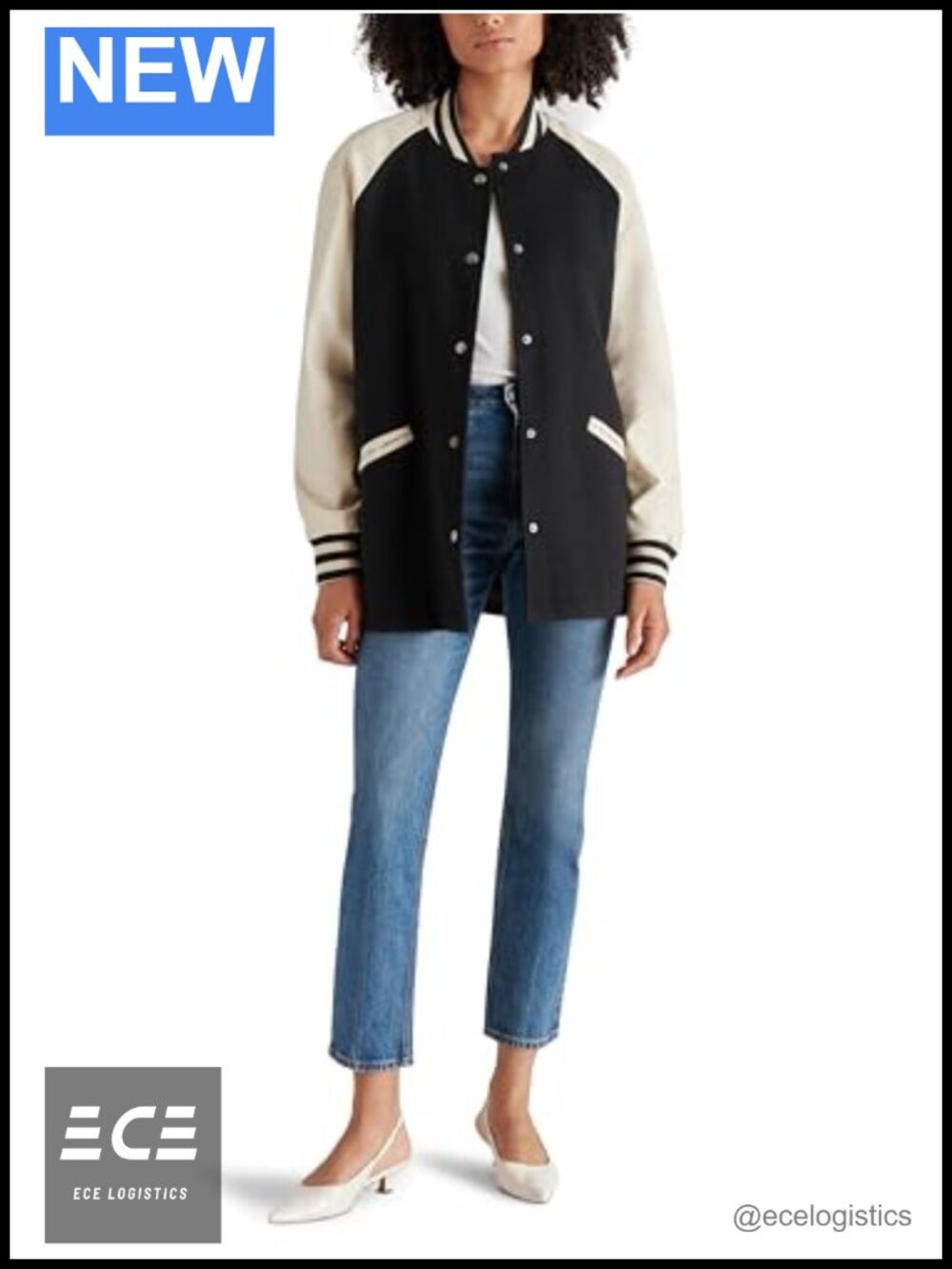 Steve Madden Skylie Stadium Trench Coat Casual Jacket